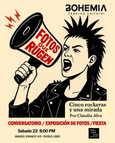 FOTOS QUE RUGEN: Cinco rockeras y una mirada, es un proyecto fotográfico que act
