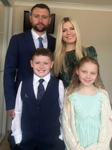 True happiness is being with the family you built, staying in your lane, saying 