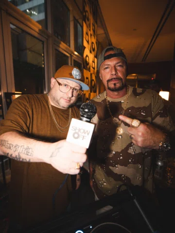 Showoff Radio live from @cccmanhattan … @shade45 salute @djmuggs_the_black_goat_