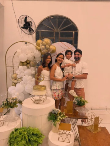 Queremos agradecer de todo o coração a cada familiar e amigo que esteve conosco 
