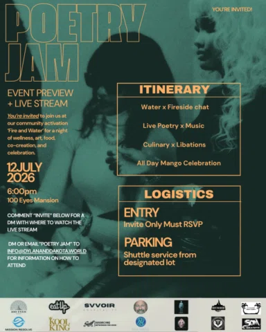 TONIGHT ~ it’s the Fire & Water Community Activation and Poetry Jam Preview @100