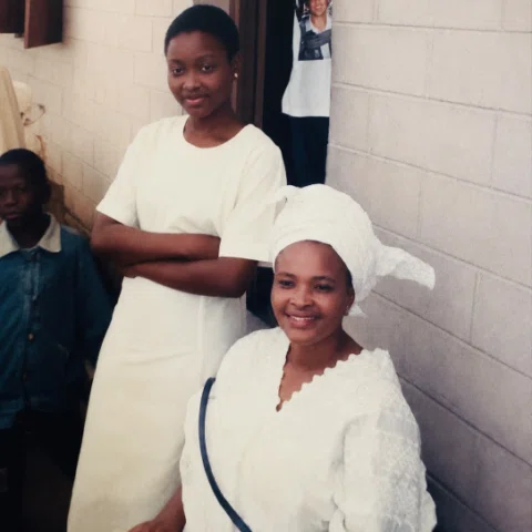 1998
Visiting Day.

This is the Mother who raised me. The one who never raised h