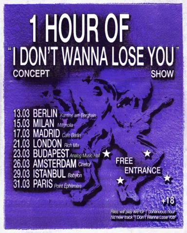 RSVP on idontwannaloseyou.com

FREE ENTRANCE