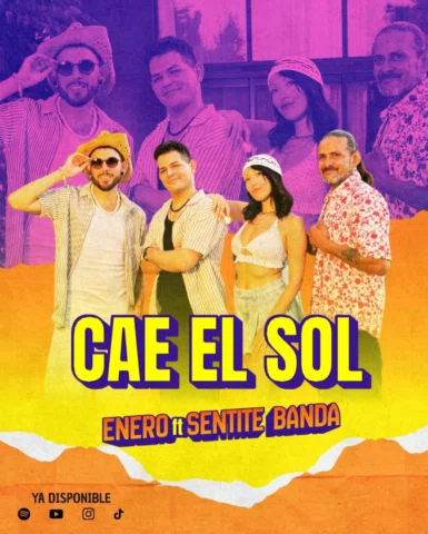 YA DISPONIBLE EN TODAS LAS PLATAFORMAS ☀️🎶
“Cae el Sol”
Enero + Sentite Banda

