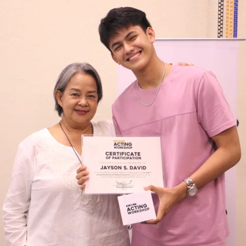 With Coach Malou De Guzman @jaysonsdavid @actingworkshopph @lvdmanagementcorp