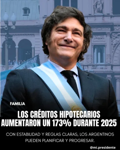 Durante 2025, los créditos hipotecarios registraron un crecimiento histórico. Se