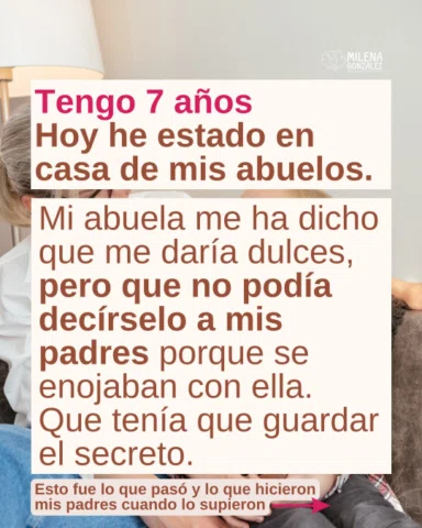 Una conversación con los abuelos en una situación así puede parecerse a esto:

M