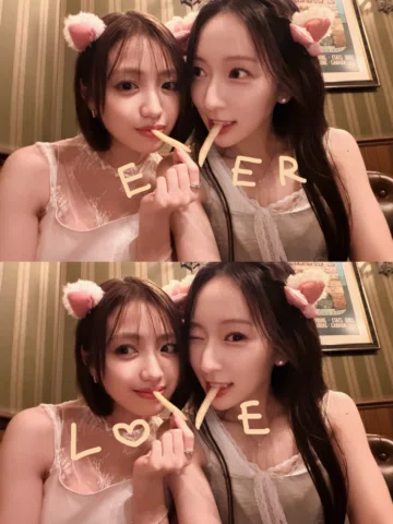 ‼︎🎀

いっぱい食べていっぱい遊んだよ~
お揃いでディズニーって高校生みたいでたのしい🐈⛳️🎵

with @kanon420_official