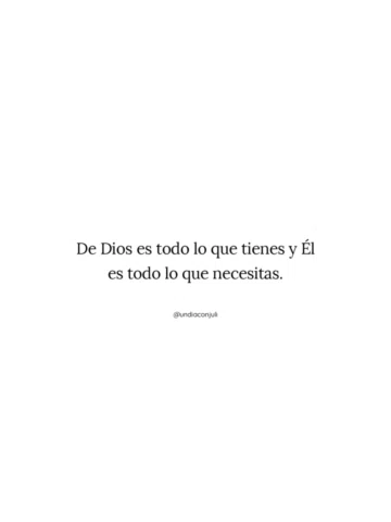 Todo lo que necesitas.
