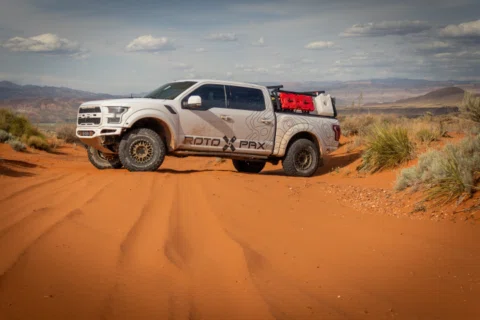 Playing in that red Sand Hollow sand! #offroad #ford #truck #camping #adventure