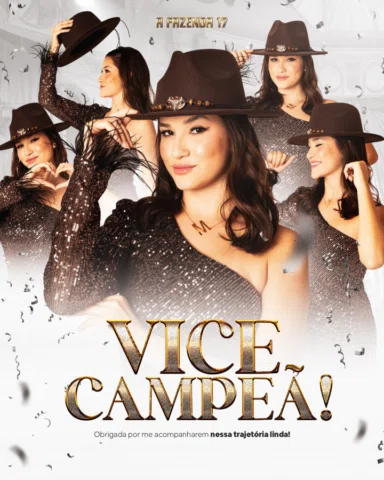 VICE-CAMPEÃ! Após 3 meses vividos com muita intensidade, entrega e verdade, cheg