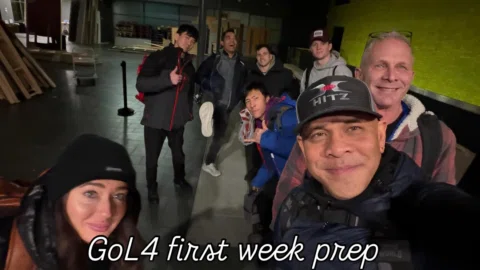 As it begins!  GoL4 crew.. great gang @misssimb @yangnotyin @kungfujason @daniel