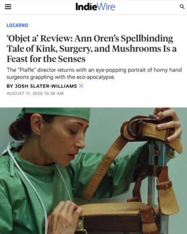 OBJET A, dir. Ann Oren – Concorso Internatzionale @ Locarno Film Festival 2026

