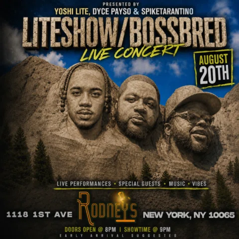 AUGUST 20TH ITS GOING DOWN (LITESHOW/BOSSBRED CONCERT) IN THE CITY 🗽🌃🎤🍾✨📍

