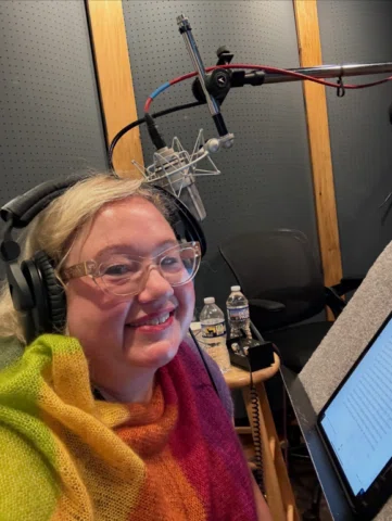 Day three of recording the audiobook for IN OUR HANDS at Spotland Studios with B