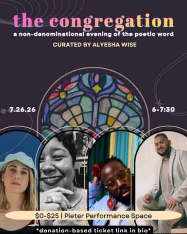 I hope you reserved your seats (link in bio). "the congregation" next Sunday @ @