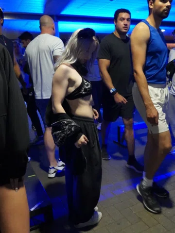 Day 1 of invading the gymshark lift event (in full breathe divinity ofc) and yes
