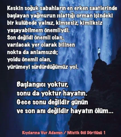 Mistik Göl Dörtlüsü:
1. Kıyılarına Vur Adamın
2. Kimliği Meçhul
3. Kişiliği Beli