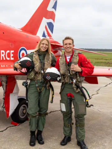 Can't believe I'm writing this, but today I flew with the Red Arrows 🥹🤯 Thank 