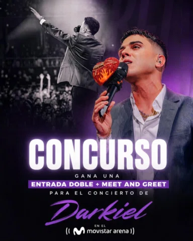 ¿Quieres vivir la experiencia completa de Darkiel en el Movistar Arena? 🎤🔥

Pa
