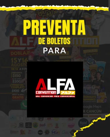 🎟️ ¡Consigue tus boletos para ALFA BAZAR! 🔥

📍 Punto de venta físico: Mure Sh