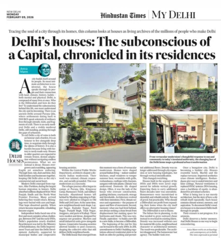 I have long admired @anicamann’s work, especially @delhihouses — a fitting archi