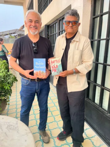 It was wonderful meeting Gajraj Rao today and presenting him copies of my books,