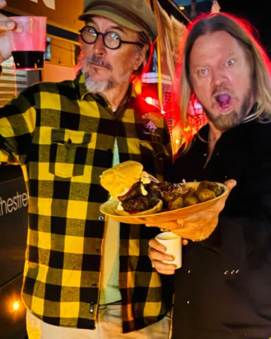 The mighty Pepper Keenan and I in a town I cannot pronounce.  Brutal Assault Fes
