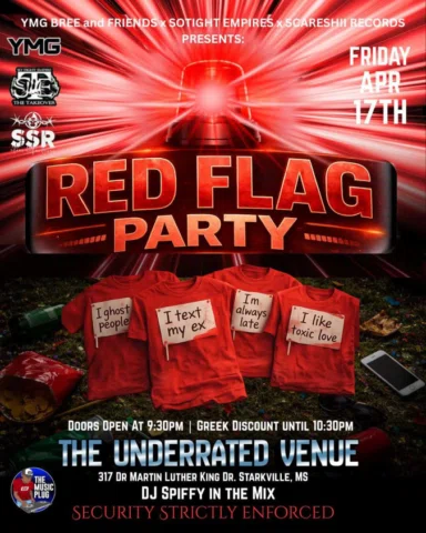 YMG BREE & FRIENDS x SO TIGHT EMPIRE x SCARESHII RECORDS PRESENT: RED FLAG PARTY