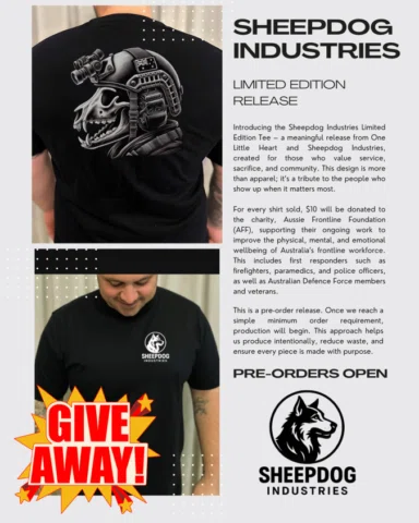 🚨 GIVE AWAY 🚨

We are collaborating with the new @sheepdogindustriesaus for a 