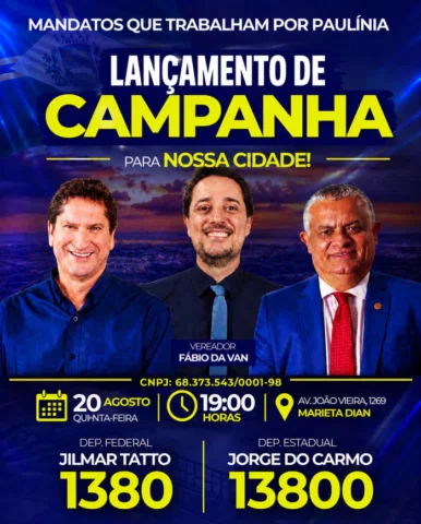 Foi dada a largada, Deputados que fizeram muito por Paulínia e precisam dar cont