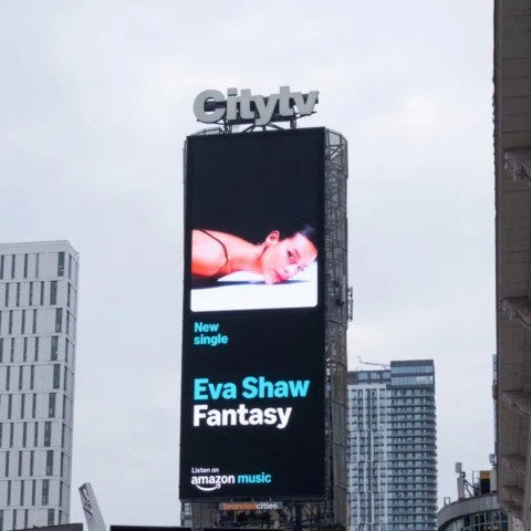 Omgggg look mom, I'm on a billboard!!! Thank you @amazonmusiccan ❤️❤️ Fantasy is