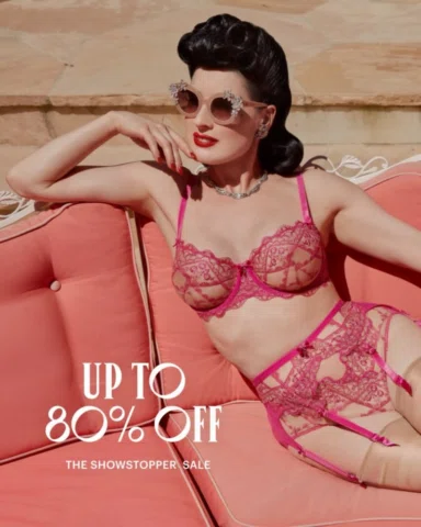 The Showstopper Sale is live @ditavonteeselingerie 💥
Get up to 80% off, with ex