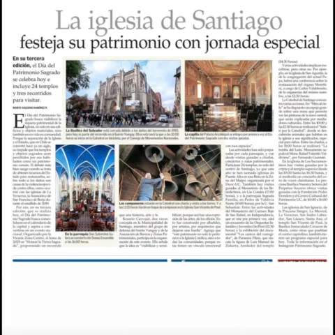 Comparto nota de El Mercurio sobre nuestra 3ª versión del día del #patrimoniosag