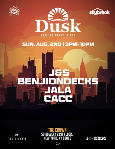 NYC ARE YOUR READY TO PARTY?

So excited to be part of Dusk at The Crown Rooftop