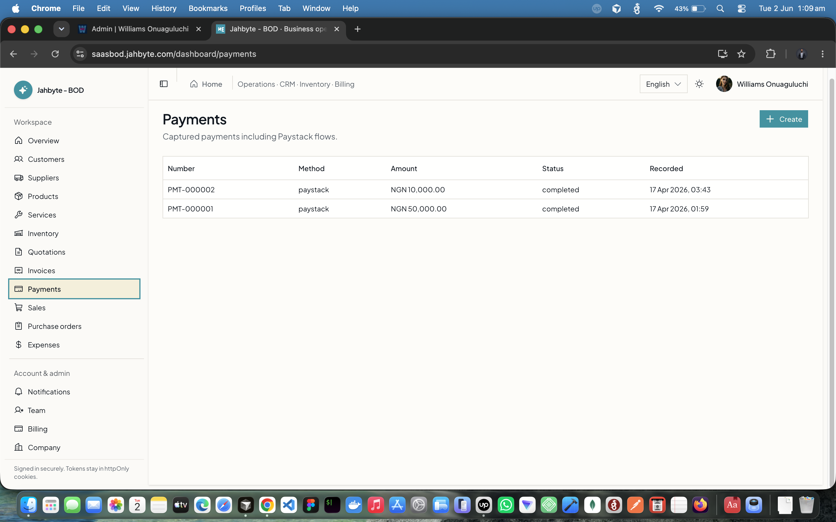 JAHBYTE BOD: Multi-Tenant Business Operations SaaS (CRM, Billing, Inventory), screenshot 4 of 7