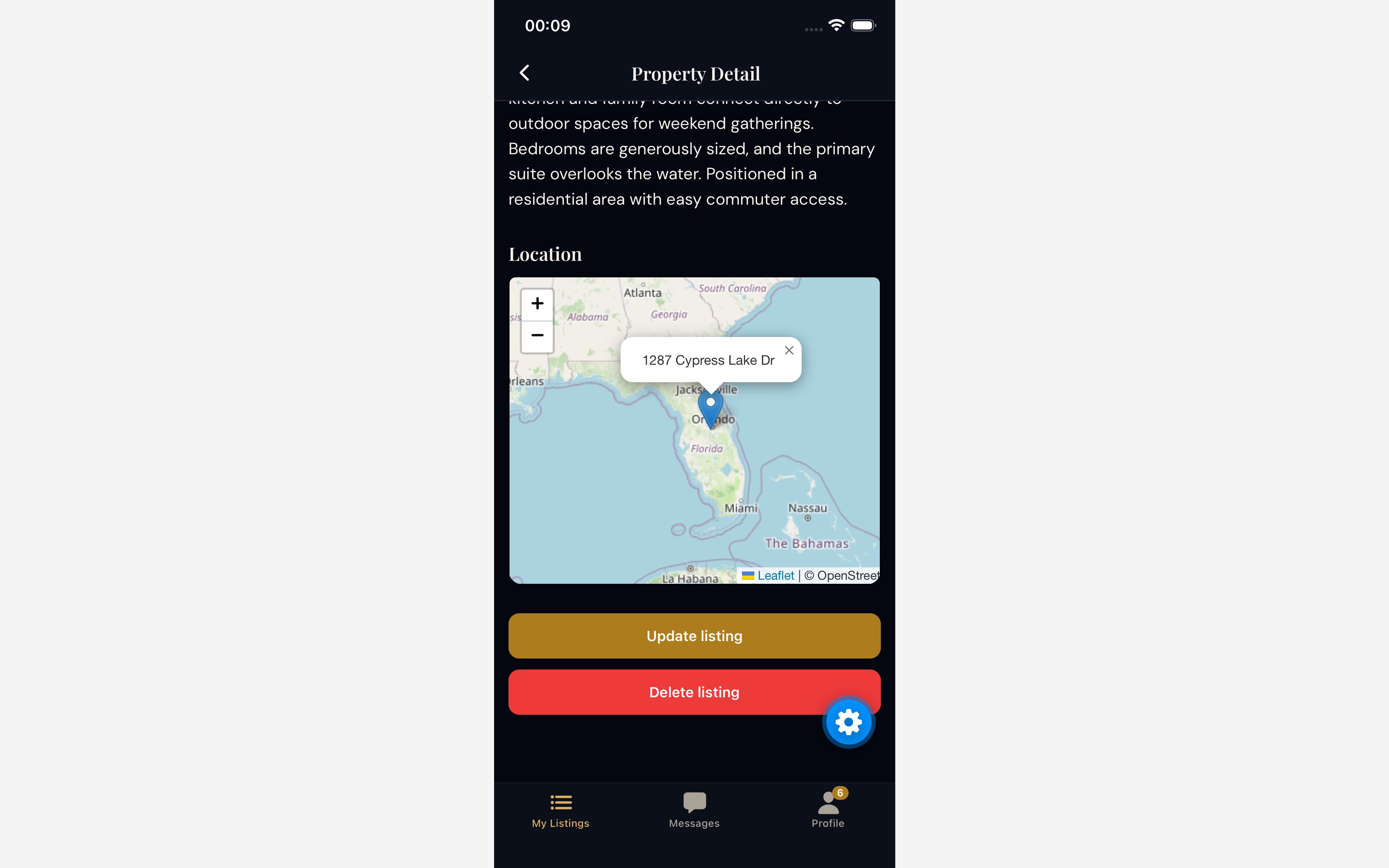 Luxestate Mobile - React Native real estate app for iOS & Android with listings, chat, and subscriptions, screenshot 8 of 8