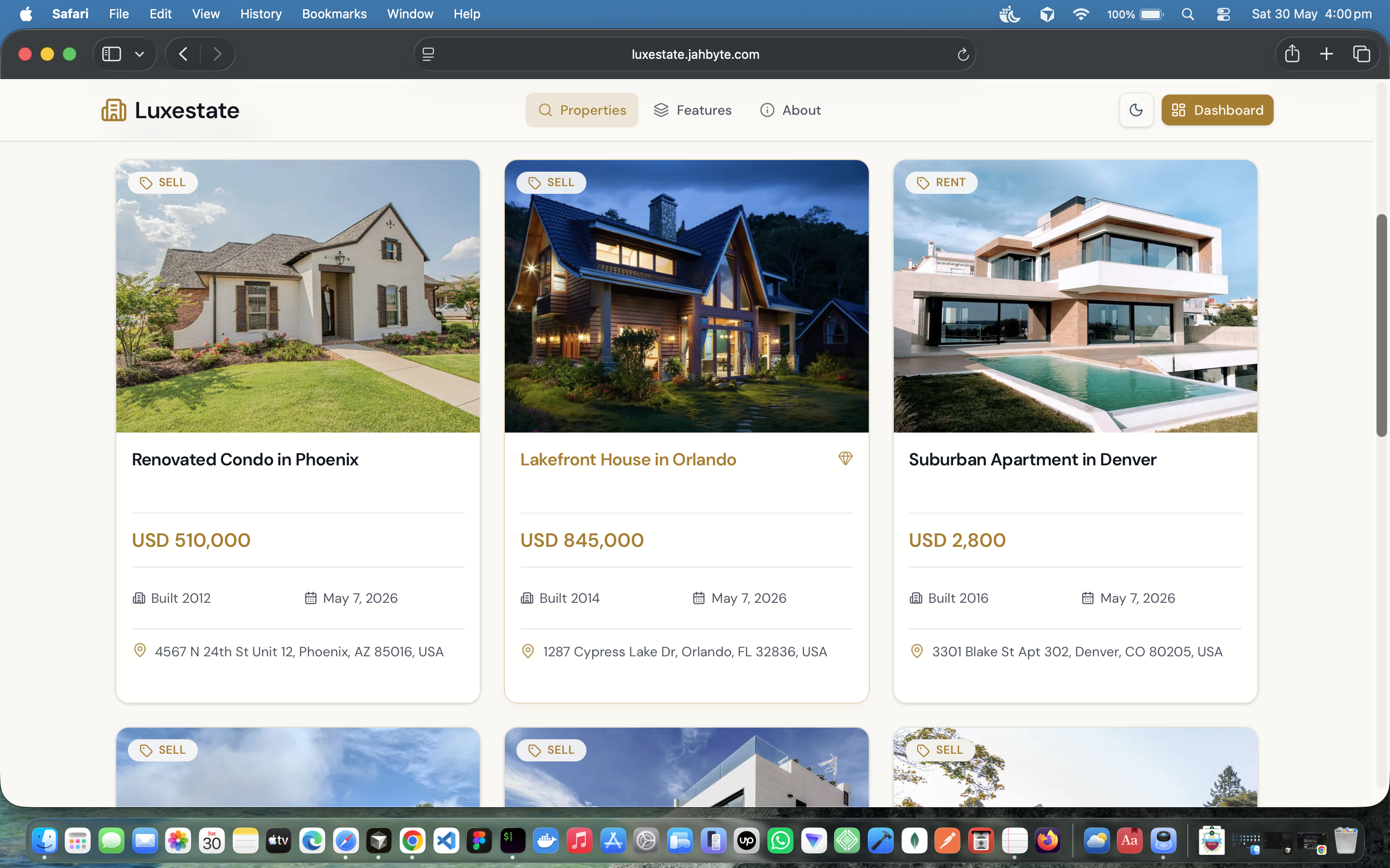 Luxestate - Modern real estate platform for listings, chat, and subscriptions, screenshot 2 of 4