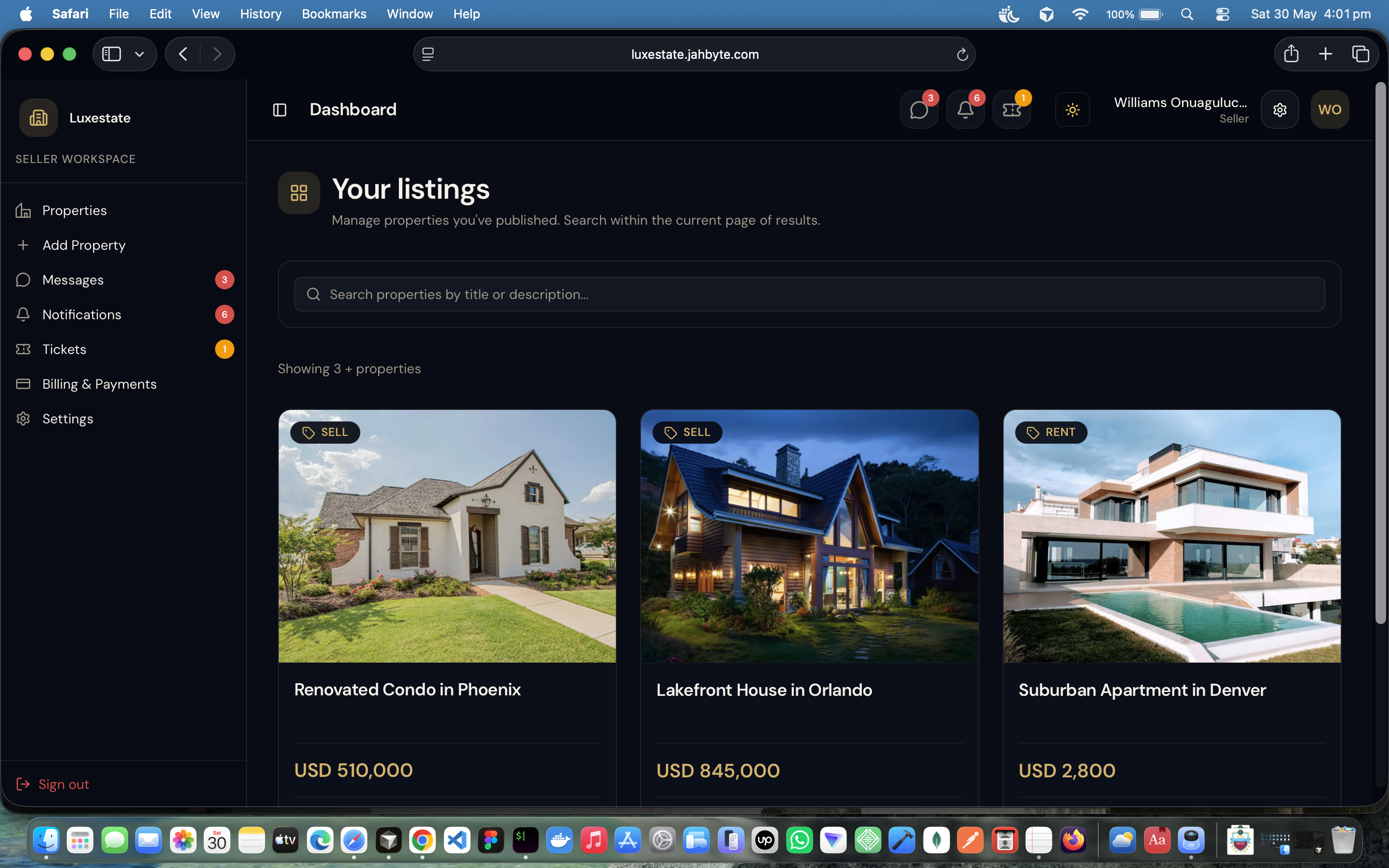Luxestate - Modern real estate platform for listings, chat, and subscriptions, screenshot 4 of 4