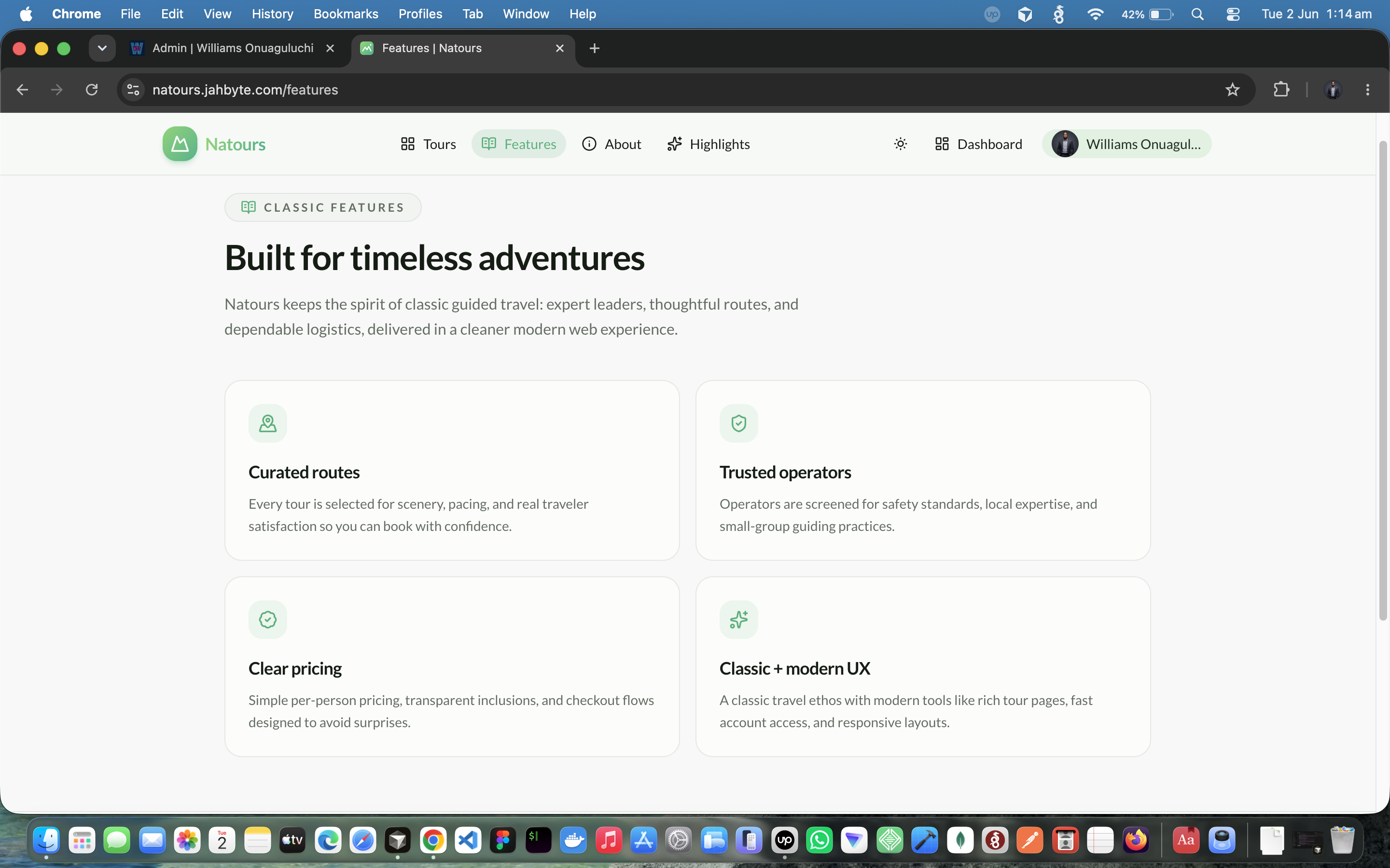 Natours: Full-Stack Adventure Booking Platform, screenshot 2 of 10