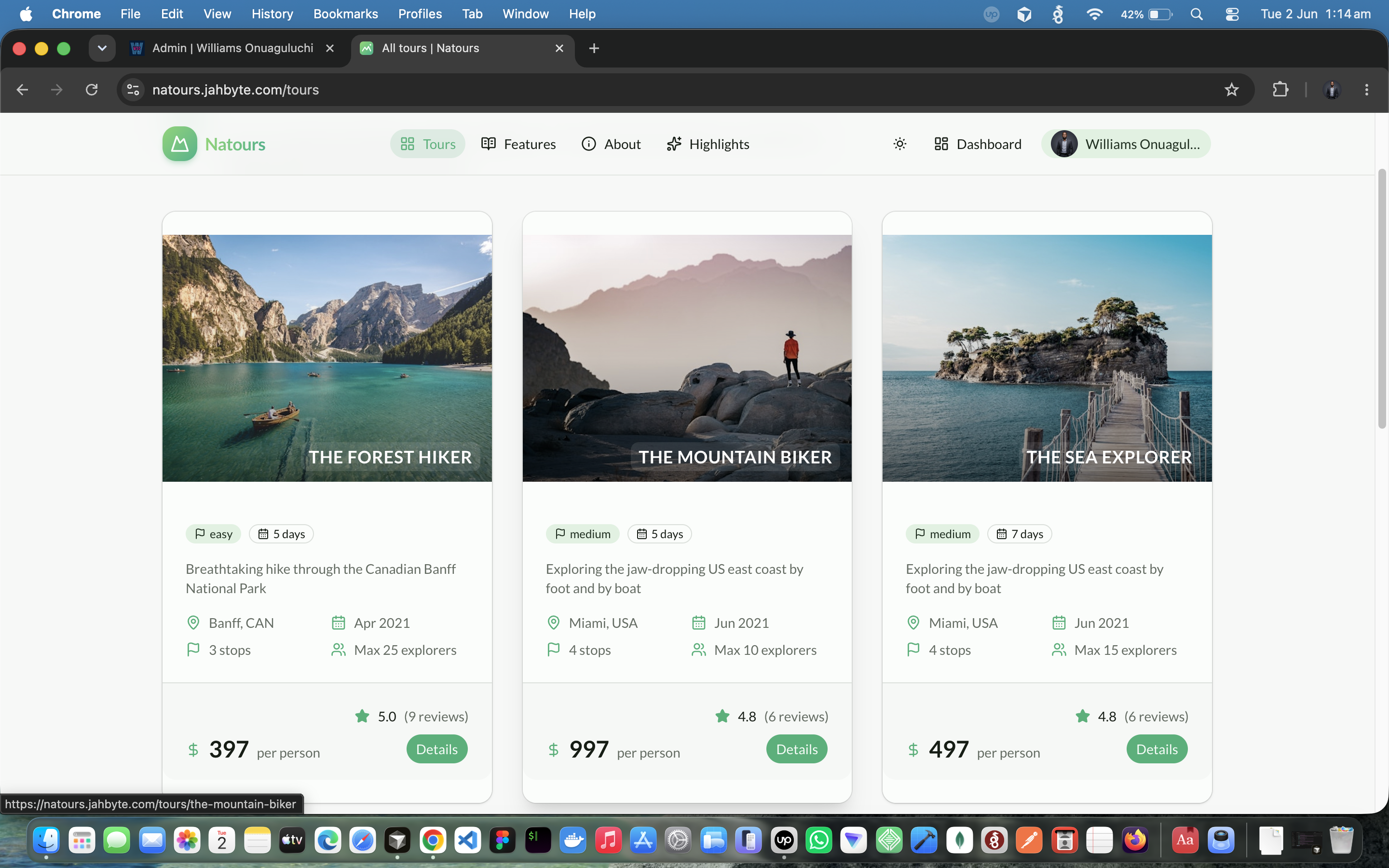 Natours: Full-Stack Adventure Booking Platform, screenshot 3 of 10