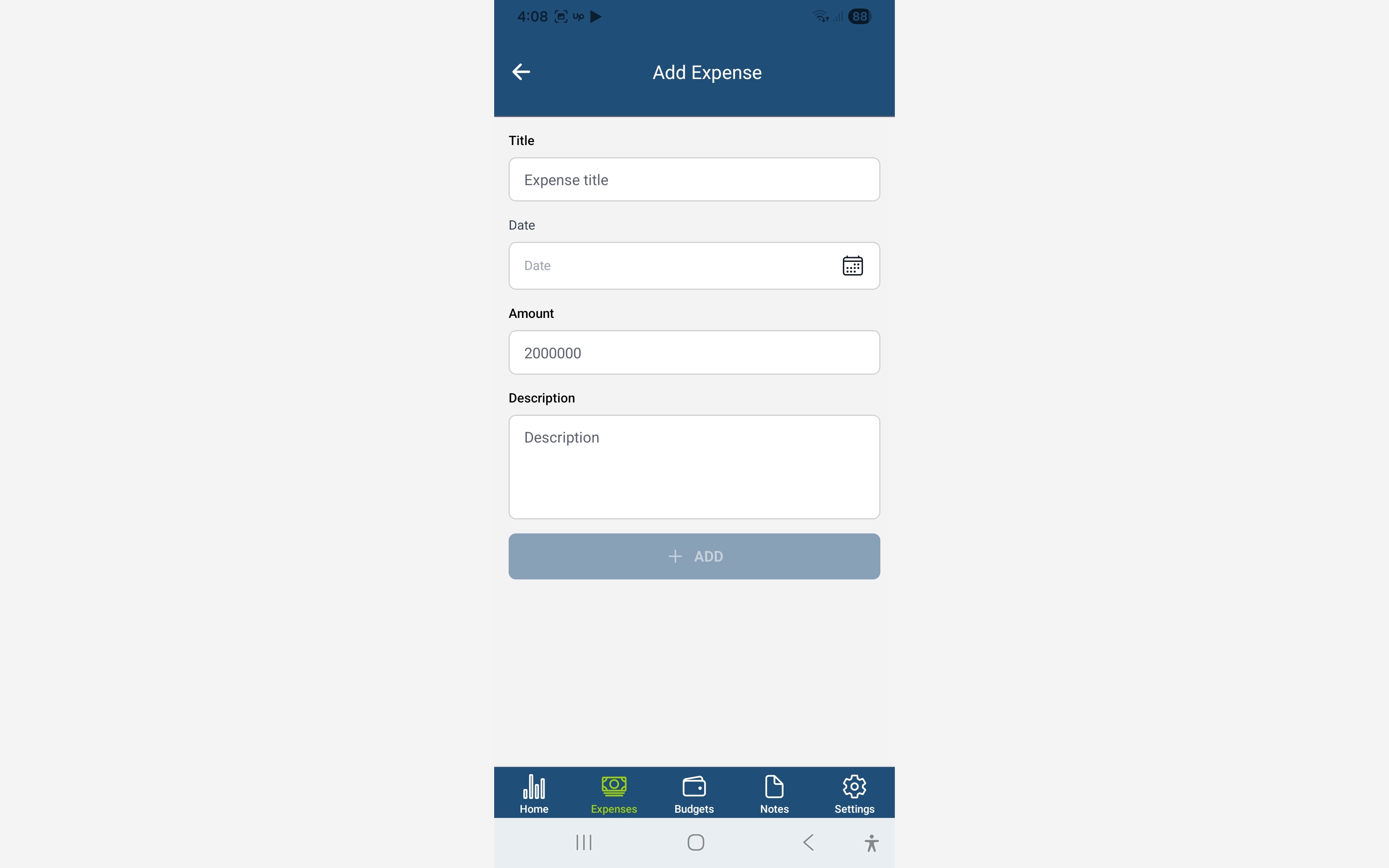 Planary Mobile iOS and Android App, screenshot 2 of 5