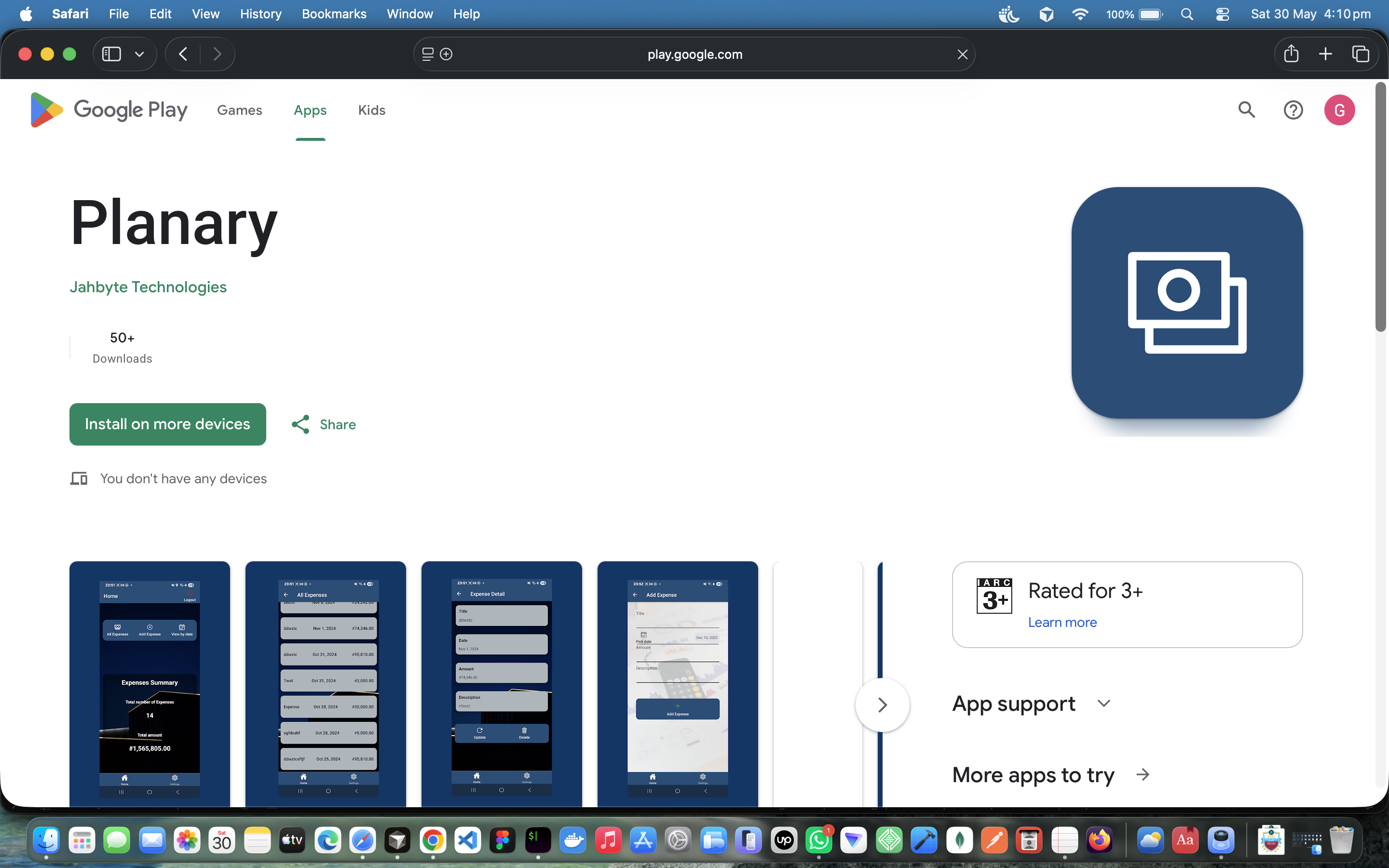 Planary Mobile iOS and Android App, screenshot 5 of 5