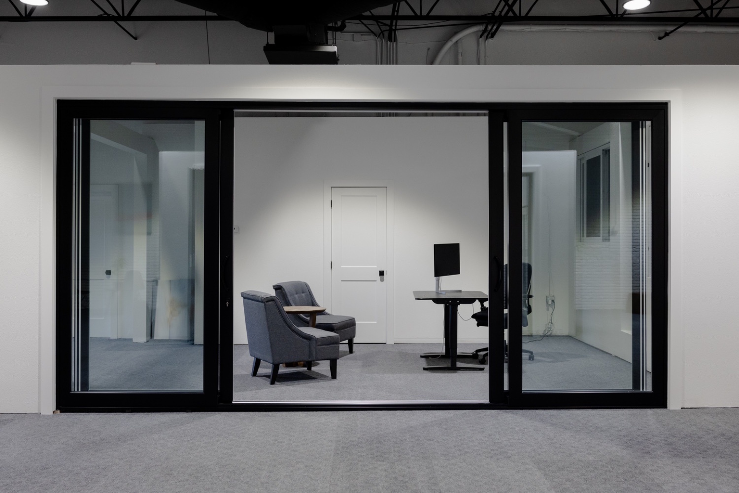 Aluminum Sliding Door - Glass Panels