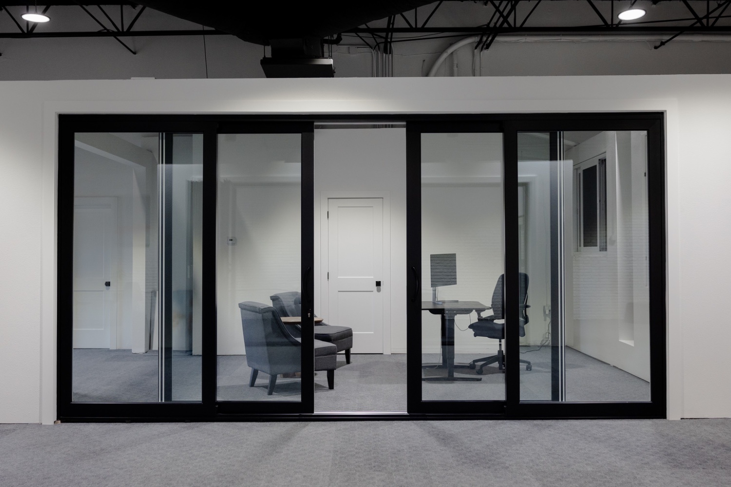 Aluminum Sliding Door - Sliding Action