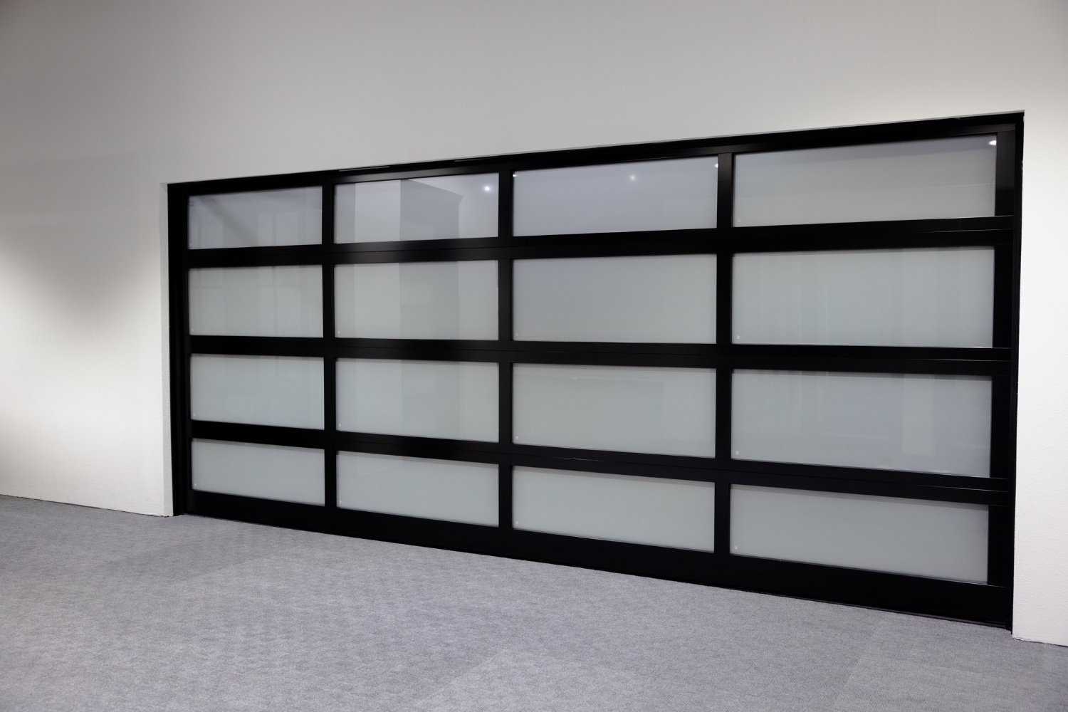 Framed Garage Door - Frost - Frosted Glass