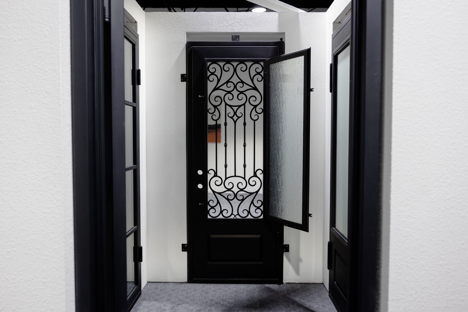 Iron French Door - Open View