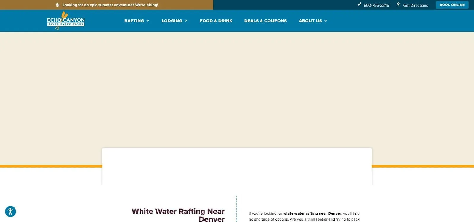 best white water trips near Denver