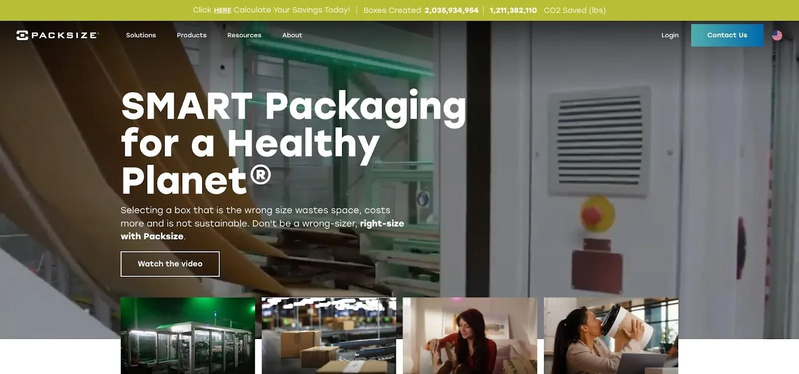 Packsize on-demand box making machine for one-piece flow screenshot