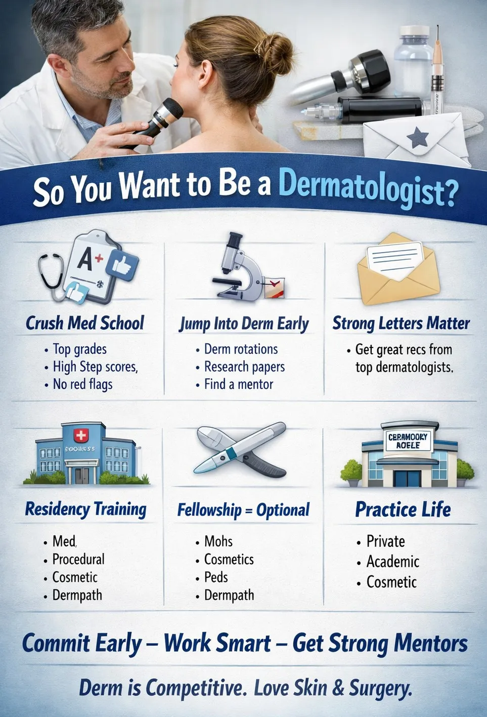 How to become a dermatologist